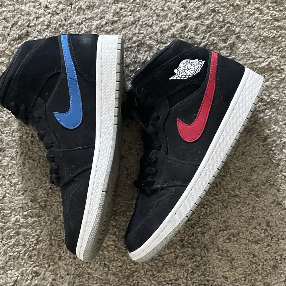 Nike Air Jordan 1 Mid Multi Color Swoosh